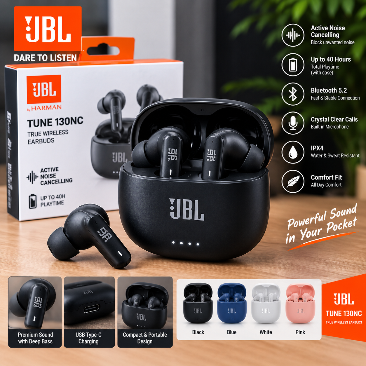 JBL Tune 230Nc TW Earbuds